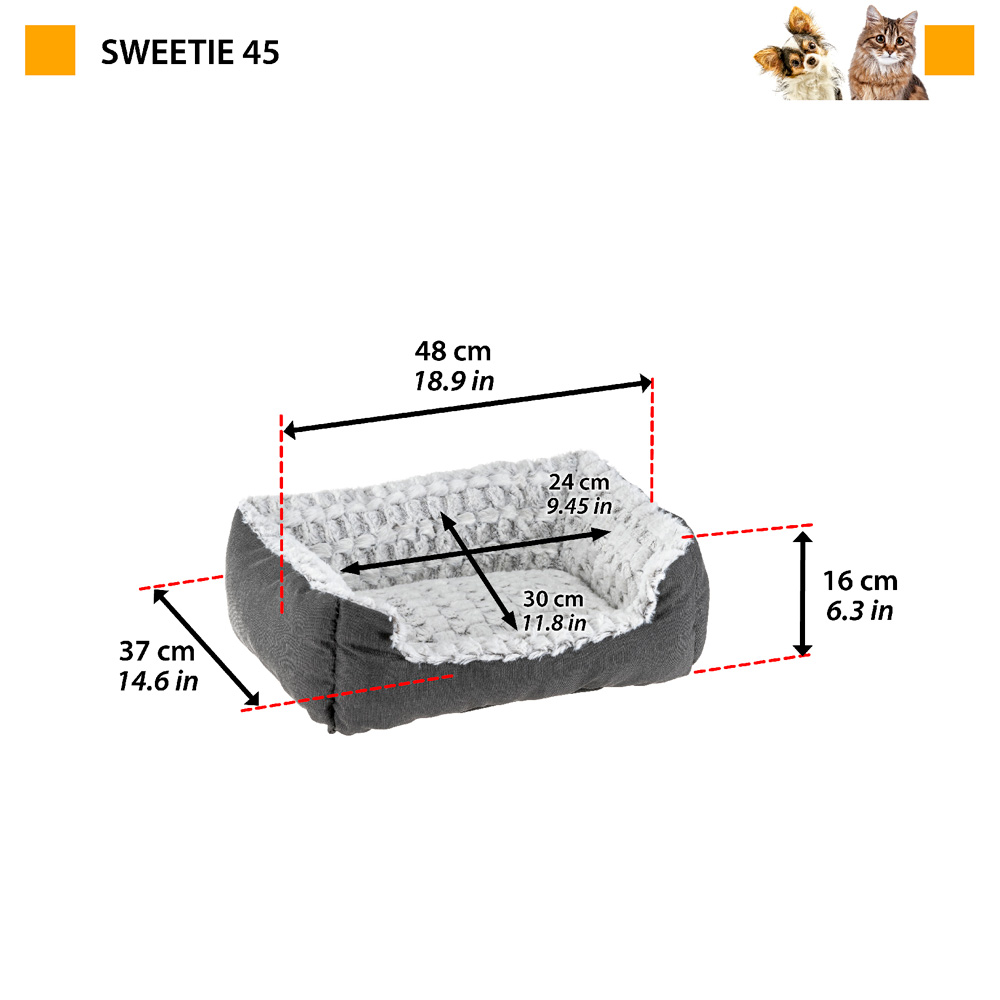 FERPLAST Лежак матерчатый SWEETIE 45