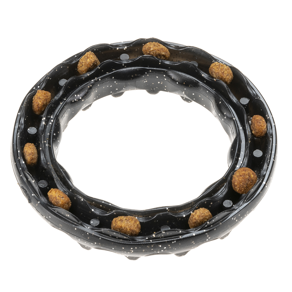 Ferplast игрушка резиновая SMILE XS RING Black