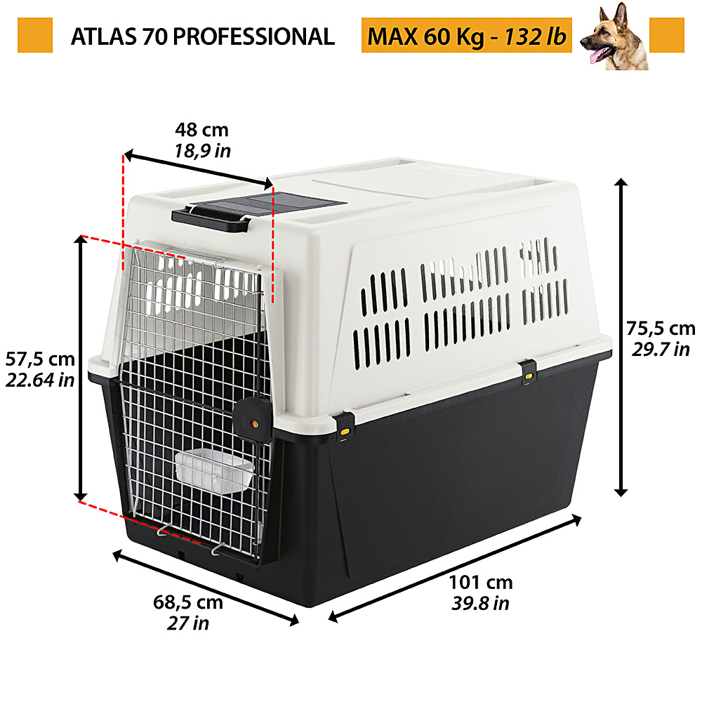 Ferplast Переноска ATLAS 70 GREY