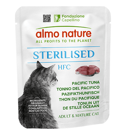 ALMO NATURE Hrană pentru pisici HFC, pliculeț cu ton din Pacific, 50g