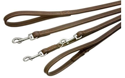 Поводок кожаный TIBET BROWN 200cm 22mm