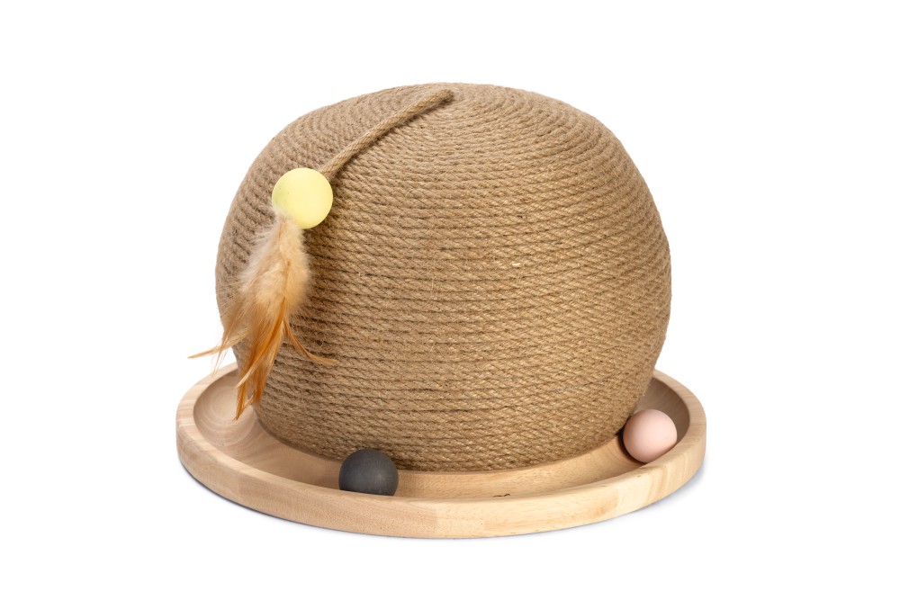 Beeztees scrubber pentru pisici SCRATCH+PLAY GLOBE