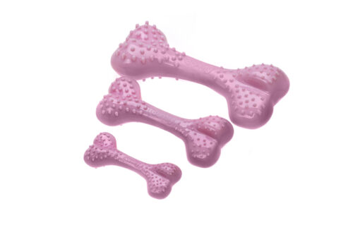 Cumpara  Cauciuc și termoplastic - COMFY TOY Кость резиновая DENTAL BONE Strawbe..