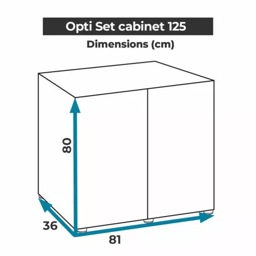 AQUAEL Тумба Cabinet OPTISET 125 White