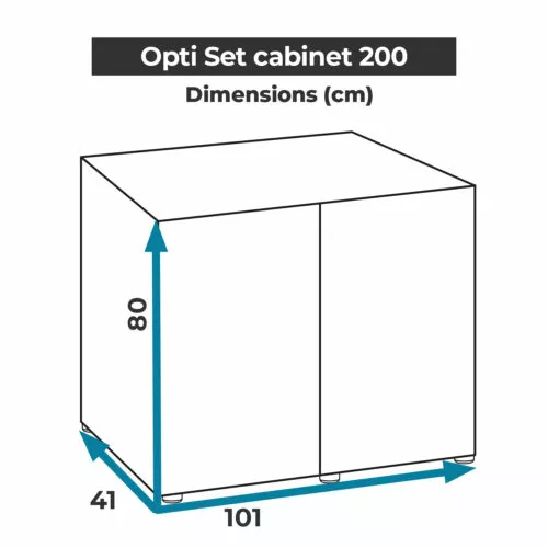 AQUAEL Тумба Cabinet OPTISET 200 White