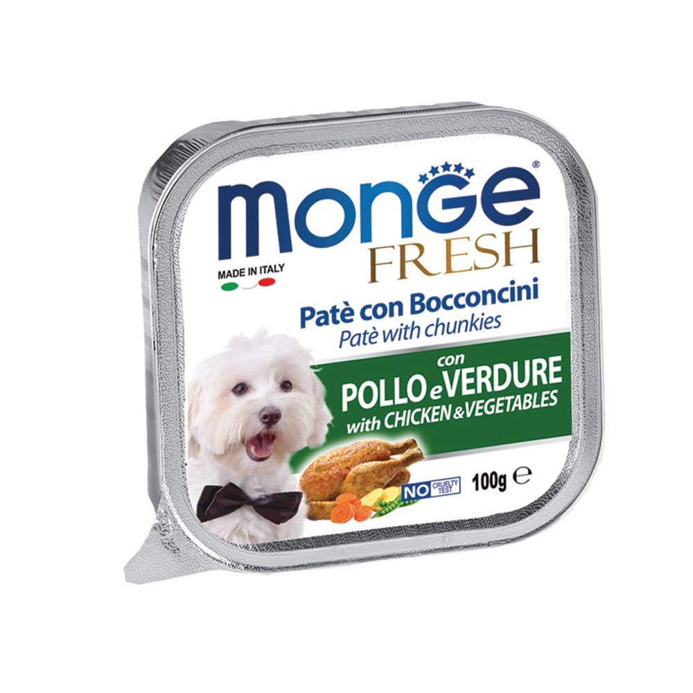 Cumpara  Hrană umedă pentru câini - MONGE DOG FRESH Pate and chunk with chicken a..