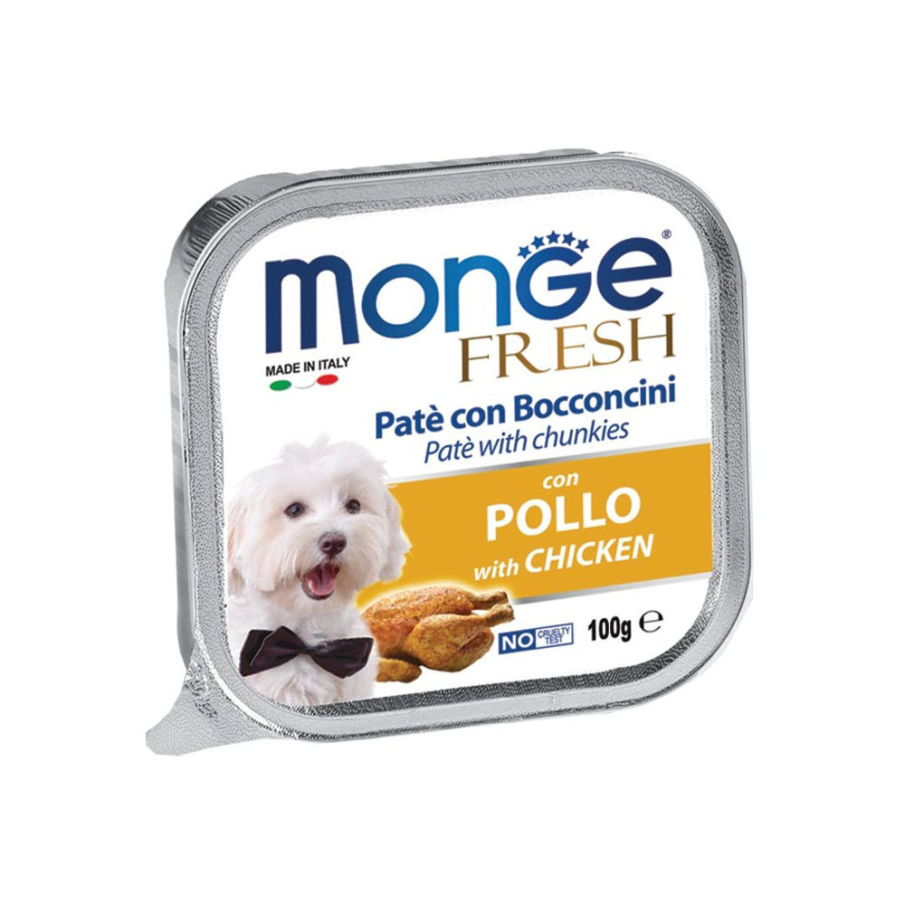 Cumpara  Hrană umedă pentru câini - MONGE DOG FRESH Pate and chunkies with chicke..