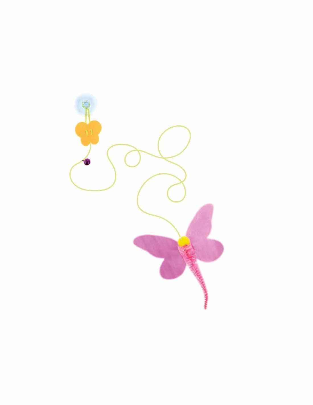 RECORD jucărie pentru pisici SPRING Ladybug Red