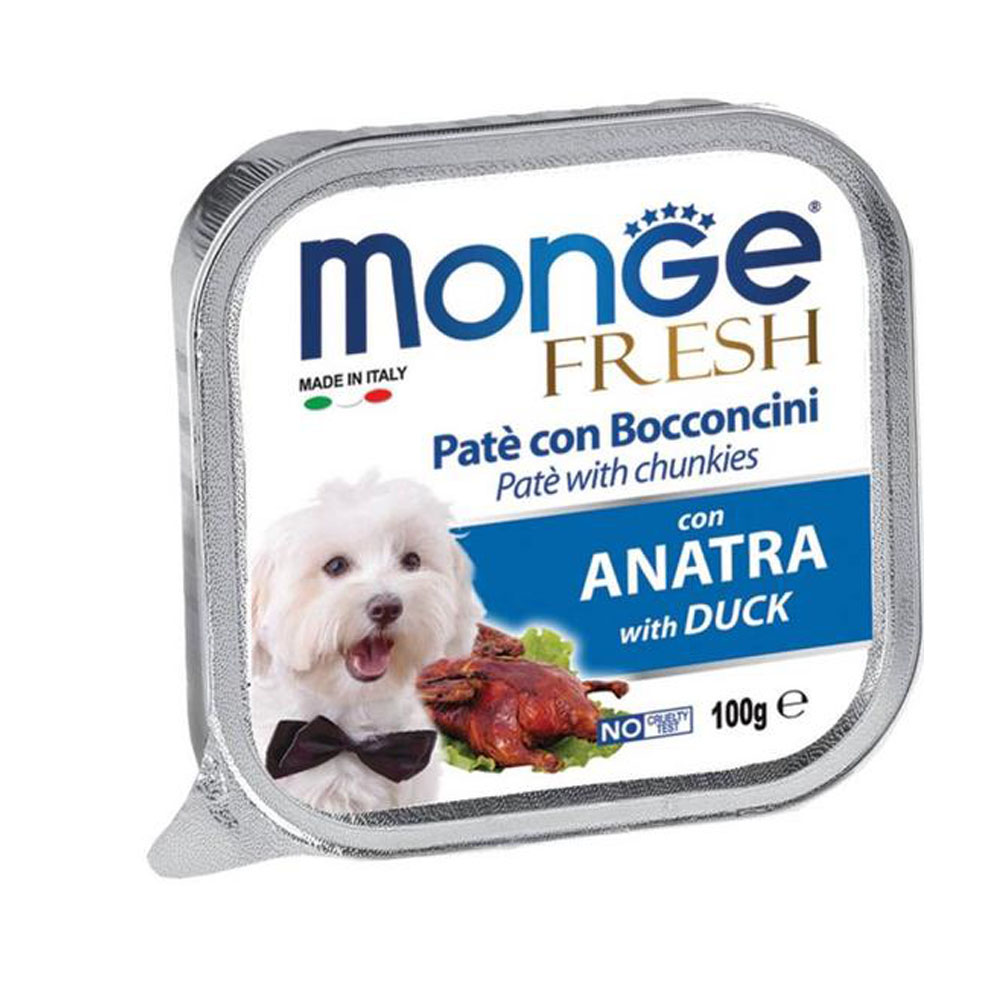 Cumpara  Hrană umedă pentru câini - MONGE DOG FRESH Pate and chunkies with duck 1..