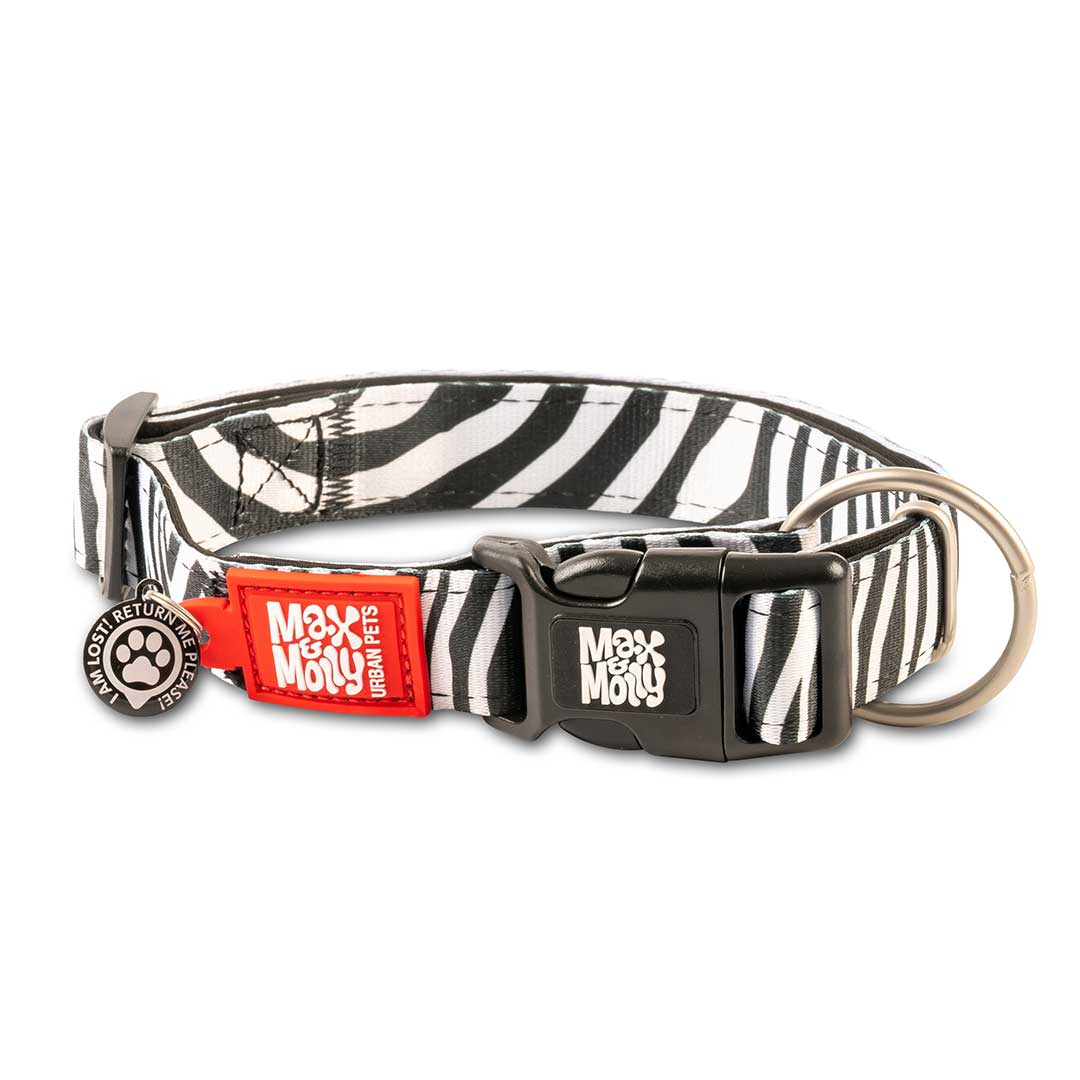 MAX & MOLLY Ошейник Smart ID Zebra L