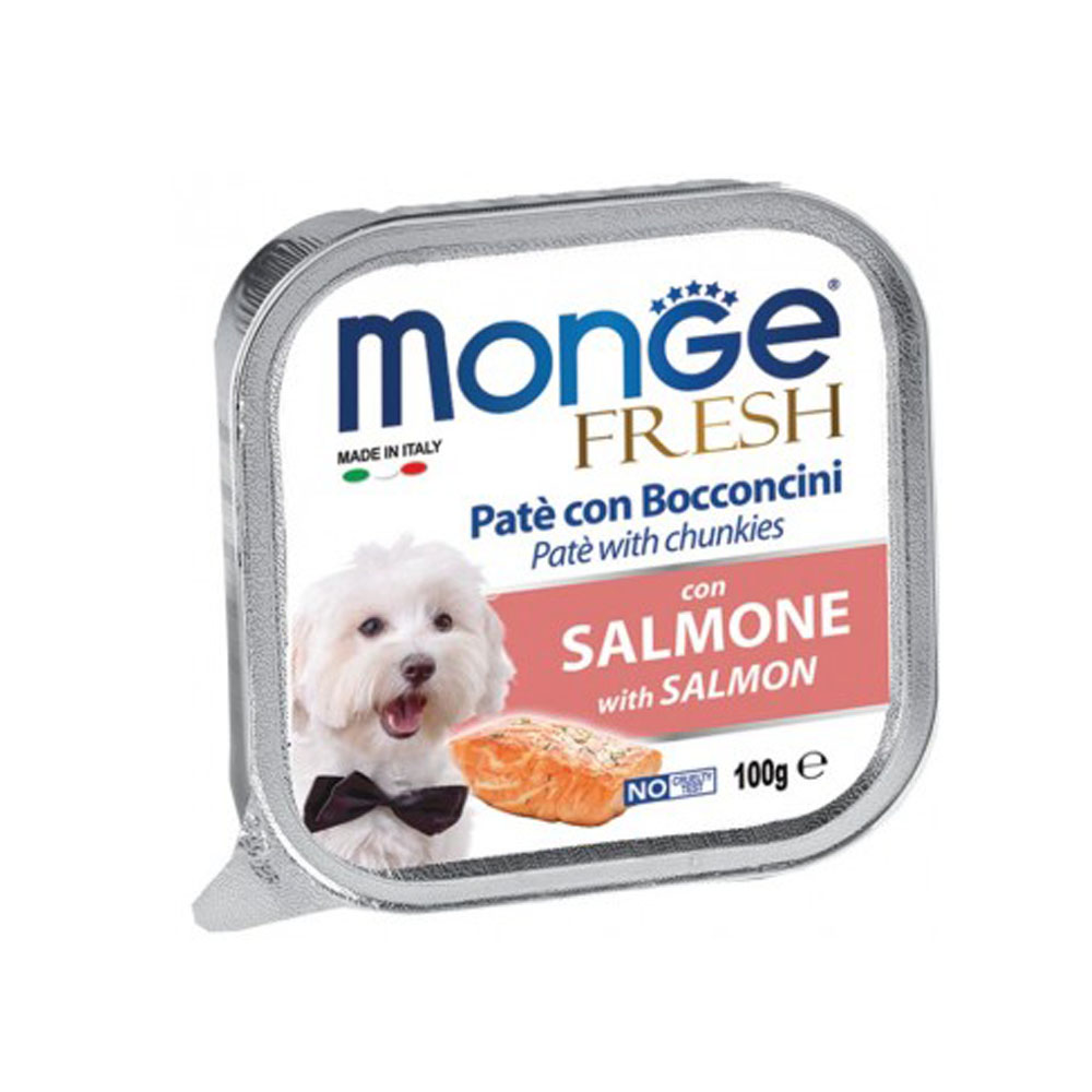 Cumpara  Hrană umedă pentru câini - MONGE DOG FRESH Pate and chunkies with salmon..