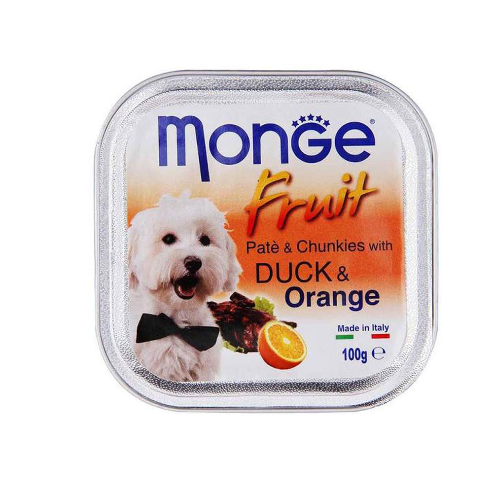 Cumpara  Hrană umedă pentru câini - MONGE DOG FRUIT DUCK/ORANGE 100gr...