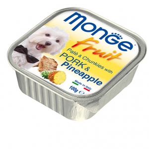 Cumpara  Hrană umedă pentru câini - MONGE DOG FRUIT PORK/PINEAPPLE 100gr...