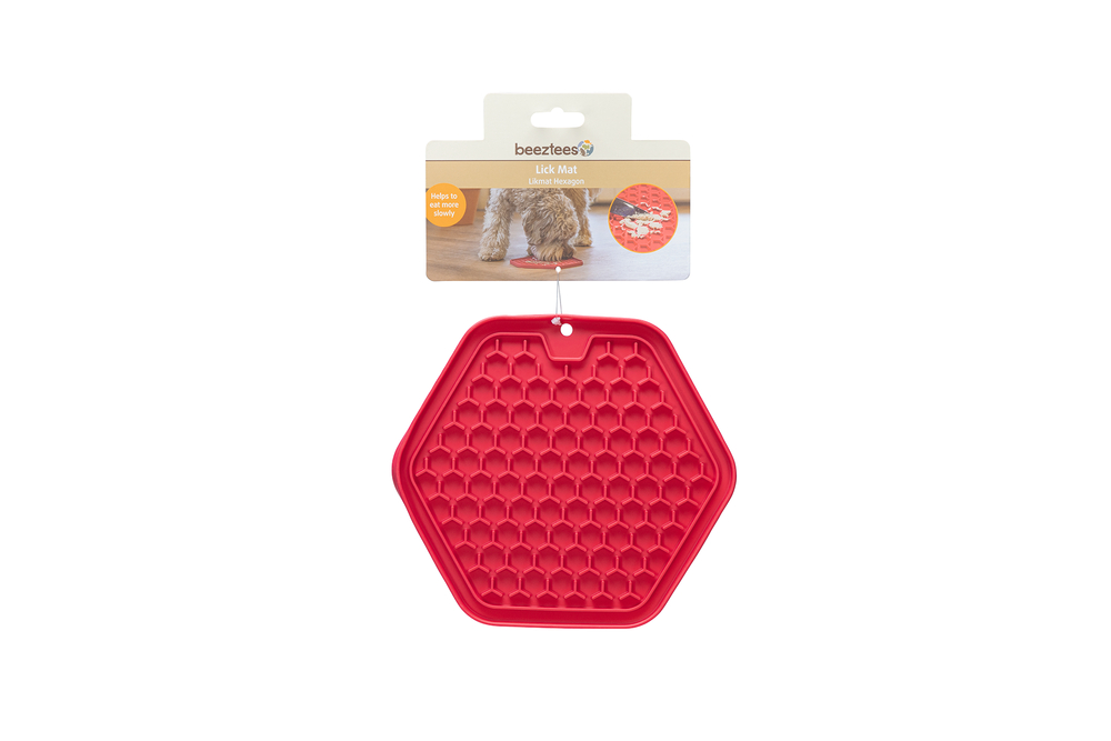 Covoraș alimentar din silicon BZ HEXAGON roz 23x20cm