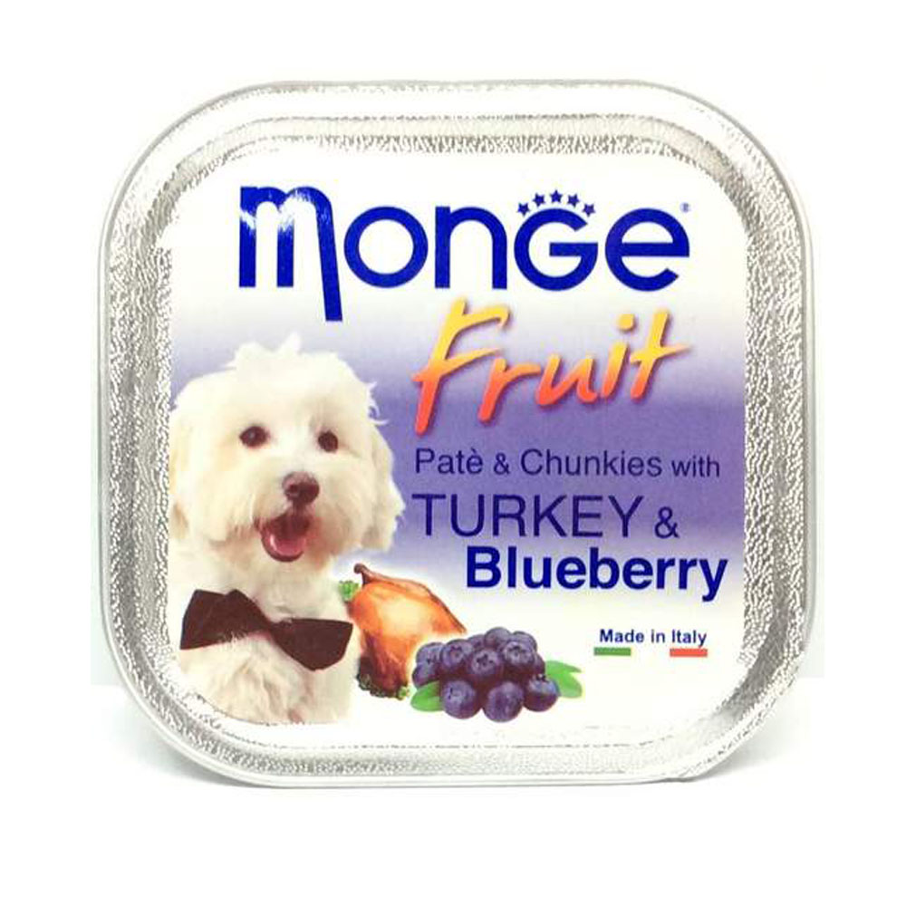 MONGE DOG FRUIT TURKEY/BLUEBERRY 100gr.