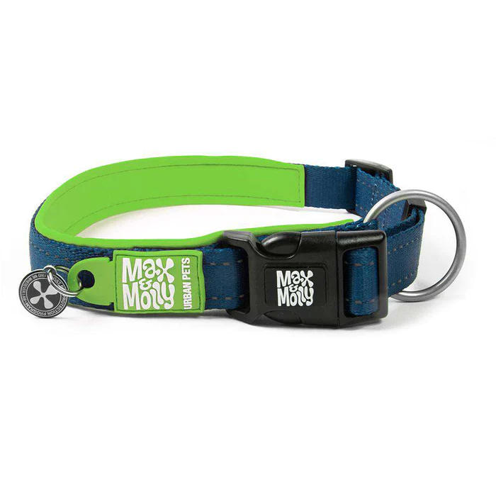 MAX & MOLLY Ошейник Smart ID Matrix Lime Green S