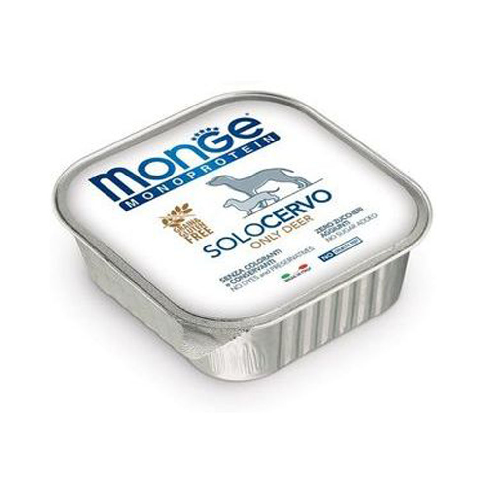 MONGE DOG SOLO Pate 100% deer 150 гр.