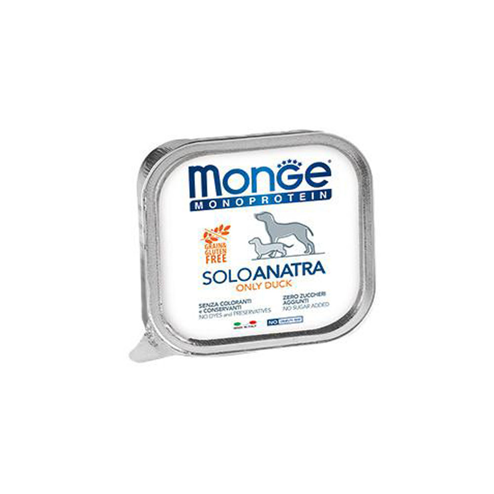 MONGE DOG SOLO Pate 100% duck 150 гр.