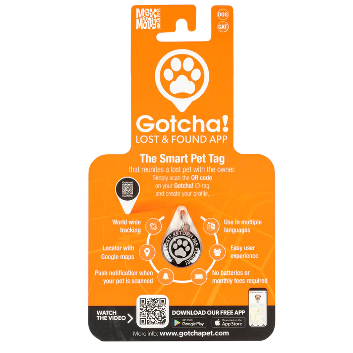 MAX & MOLLY Медальон GOTCHA! Smart Pet Tag QR Code