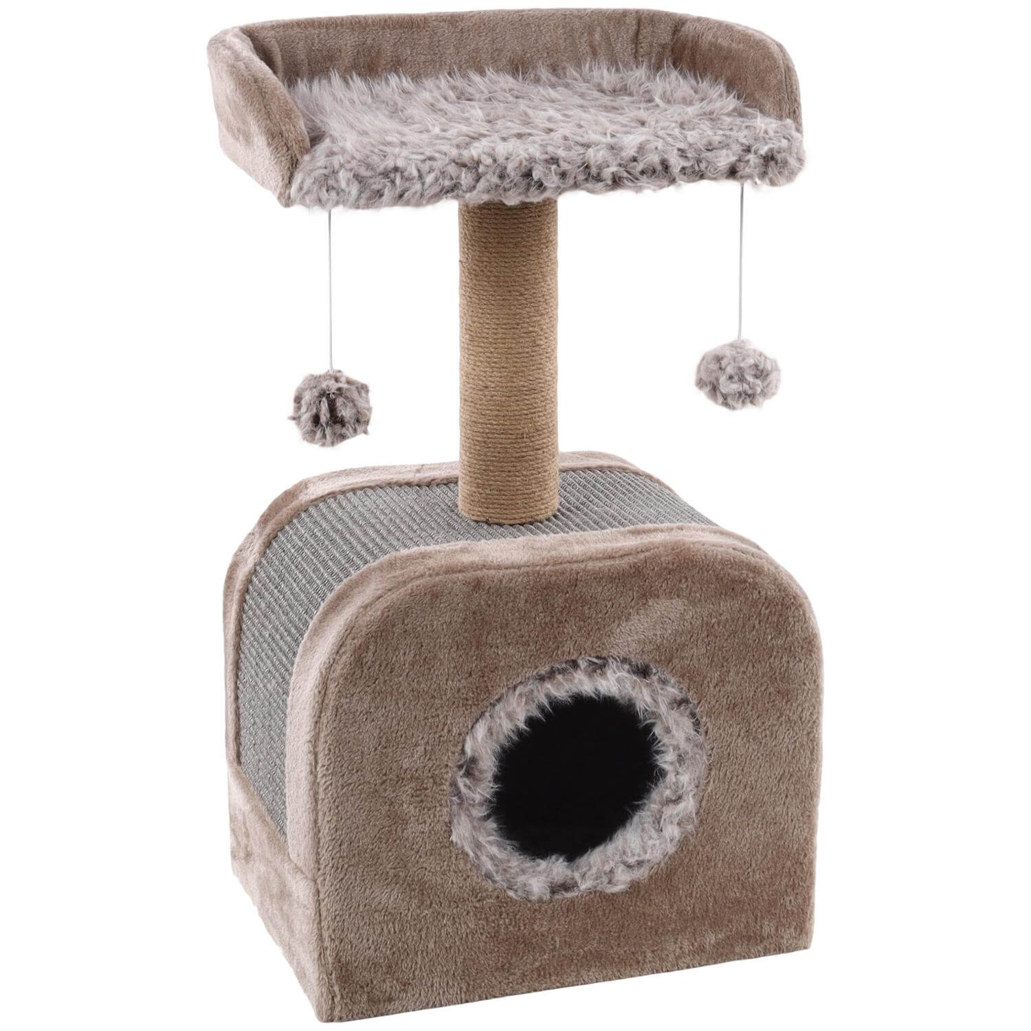 Suport de zgâriat Flamingo OSCAR Taupe 45x33x73,5cm