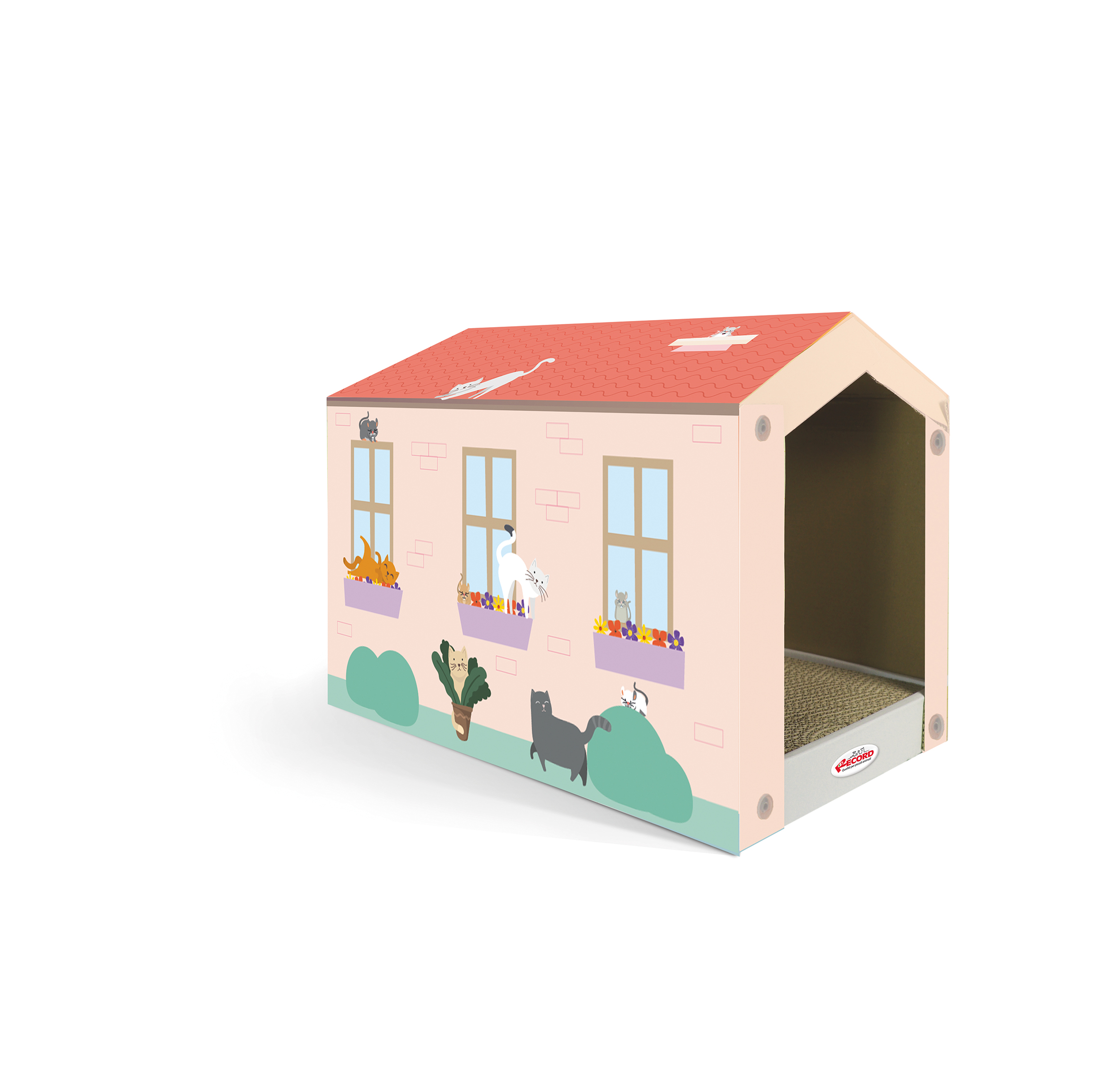 Когтеточка картонная RECORD-HOUSE