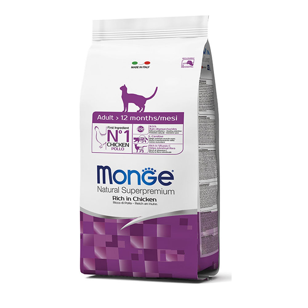 Купить  Сухой корм - MONGE DRY CAT ADULT Chicken 400gr...