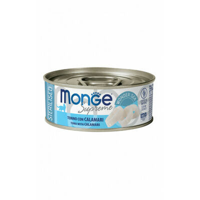 MONGE CAT SUPREME STERILISED Tuna/Calamari 80gr.