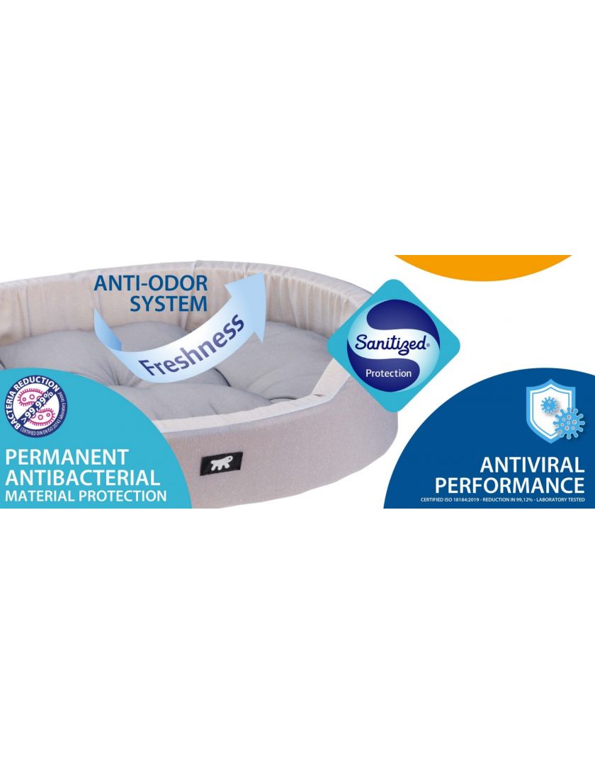 FERPLAST Подушка хлопок DANDY 80 CUSH. SANITIZED Grey