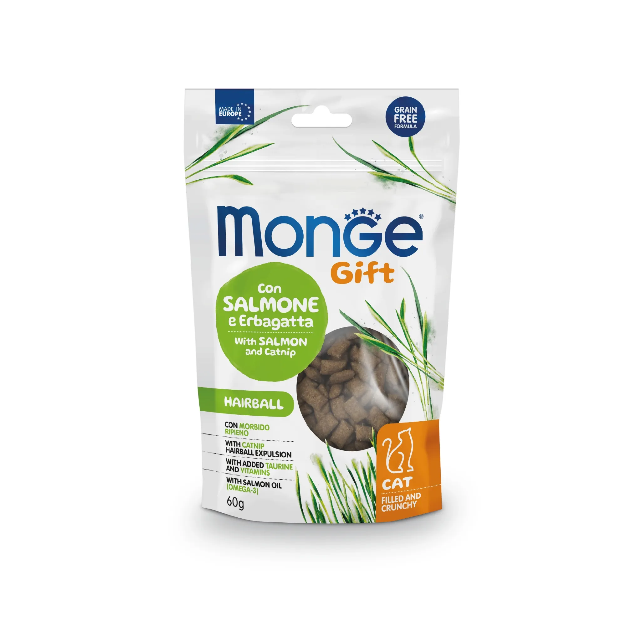 MONGEGIFT CAT FILLED HAIRBALL Salmo..