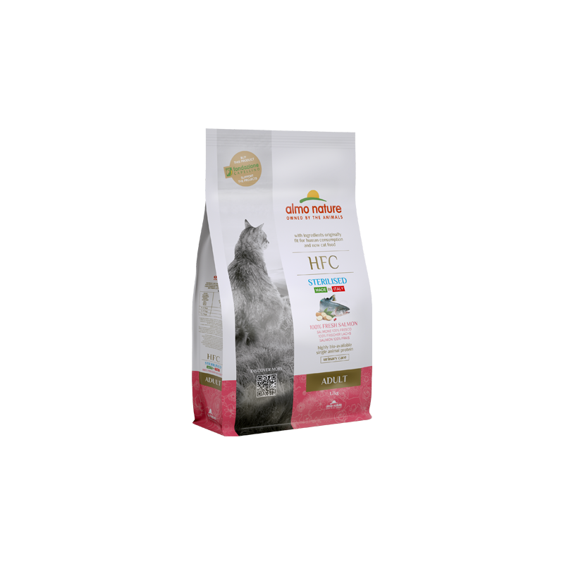 ALMO NATURE DRY Cat HFC Adult Sterilized Salmon 1,2kg