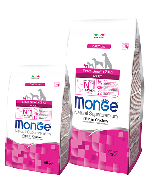 MONGE DRY DOG EX. SMALL ADULT 800gr.