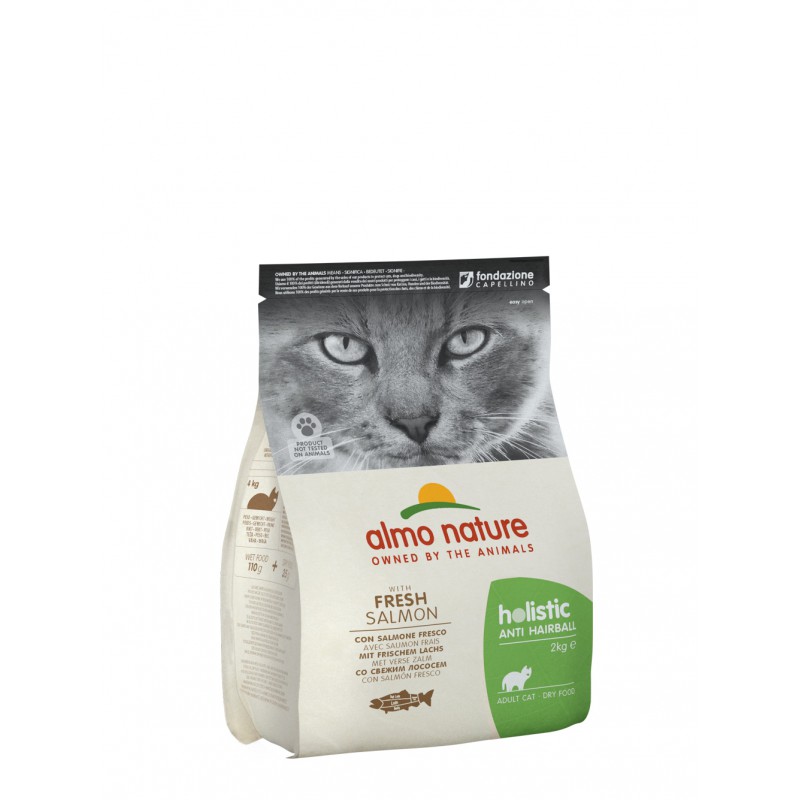 ALMO NATURE DRY Cat HOLISTIC Hairball Salmon 2kg