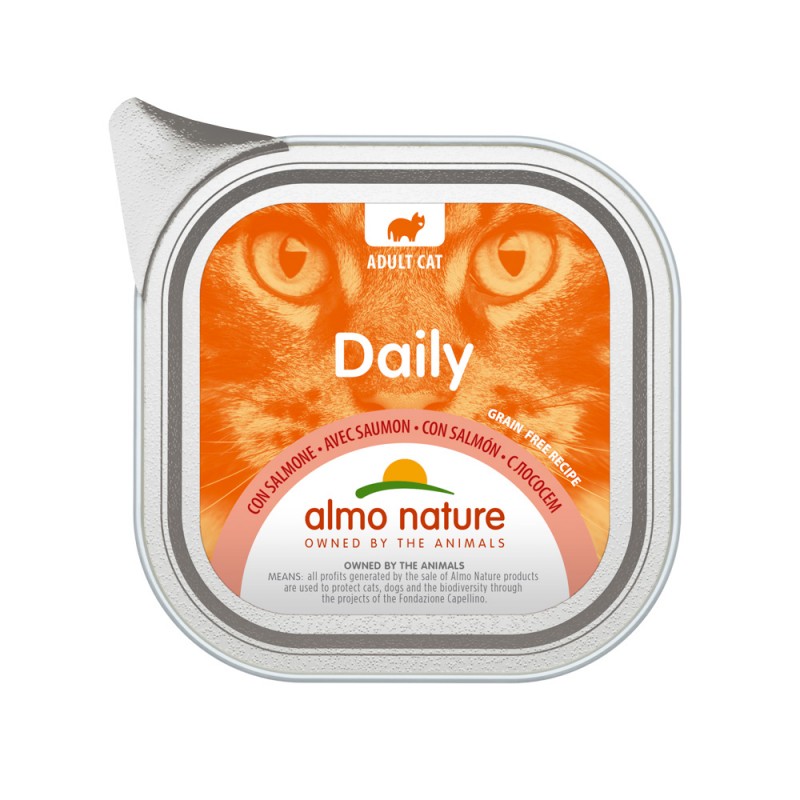 Cumpara  Hrană umedă - ALMO NATURE Cat DAILY Alu Salmon 100g..