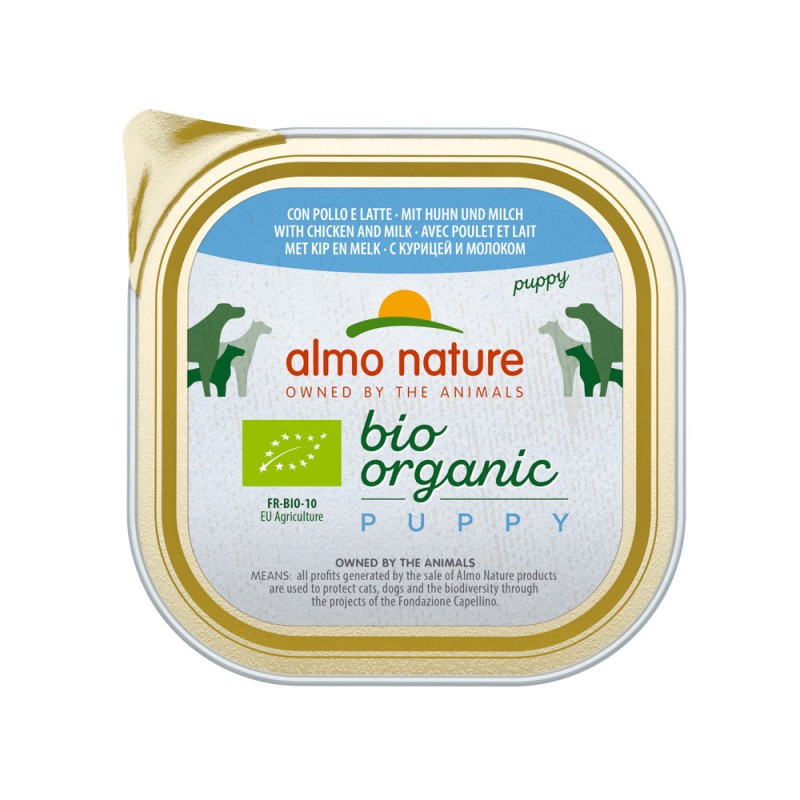 ALMO NATURE Dog BIO ORGANIC Alu Puppy Chicken and Milk 300g