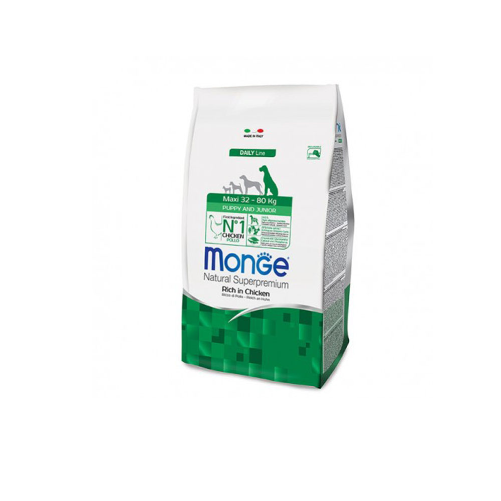 Cumpara  Hrană uscată - MONGE DRY DOG MAXI PUPPY JUNIOR 3kg..