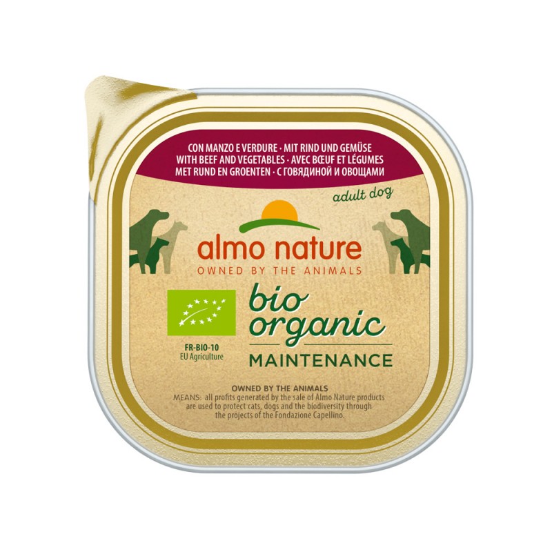 ALMO NATURE Dog BIO ORGANIC Alu Beef and Vegetables 300g