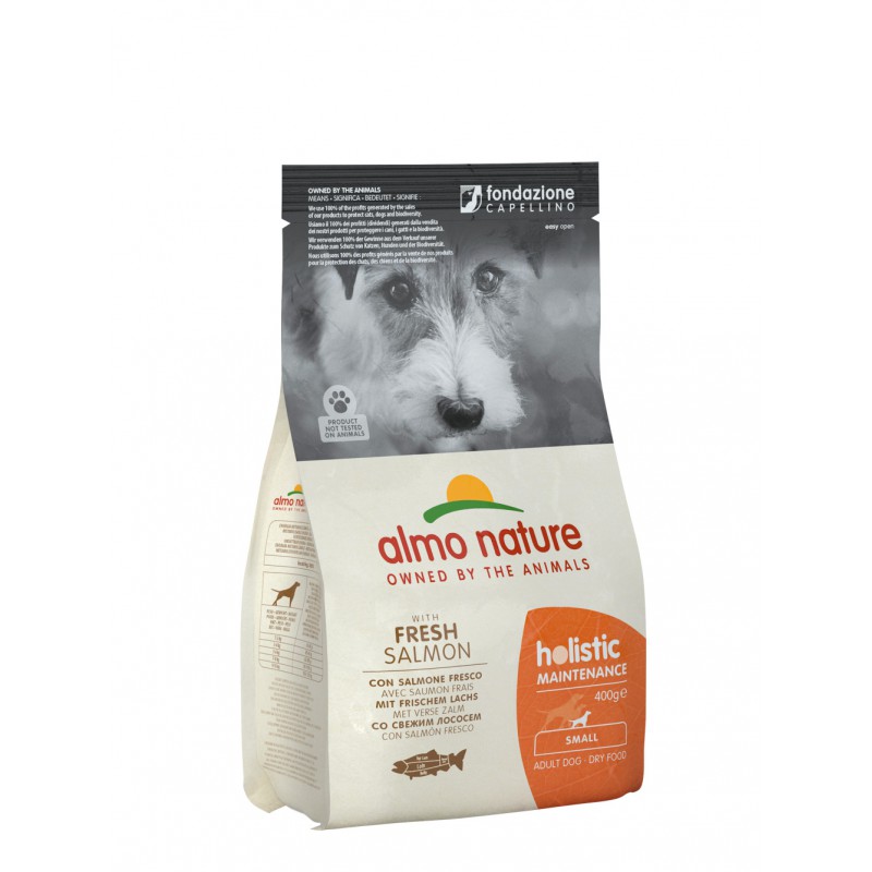 Cumpara  Hrană uscată - ALMO NATURE DRY Dog HOLISTIC XS-S Salmon 400g..