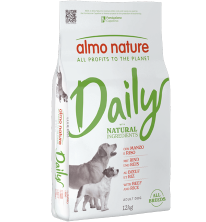 Cumpara  Hrană uscată - ALMO NATURE DRY Dog DAILY ALL BR Beef/Rice 12..