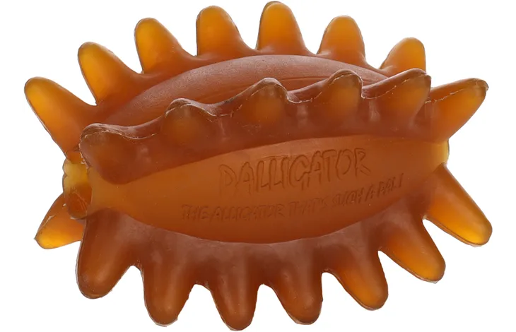 Flamingo игрушка резиновая RUBBA RUGBY SPIKES Brown