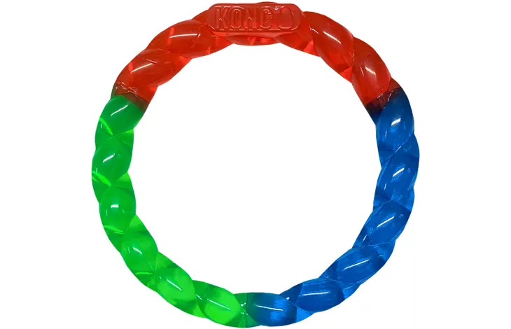 Flamingo игрушка резиновая KONG® TWISTZ RING 27,9cm