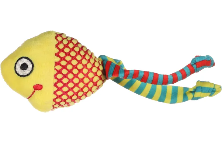 Flamingo игрушка плюшевая для кошек RAIBO FISH Yellow