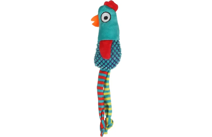 Jucărie de pluș pentru pisici Flamingo RAIBO CHICKEN Verde