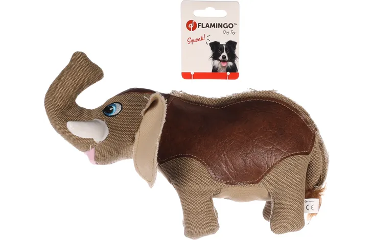 Jucărie textilă Flamingo PURZA ELEFANT maro 30cm