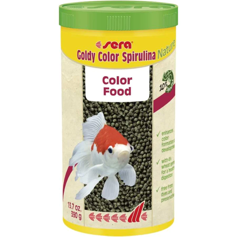 Cumpara  Hrană pentru pești și reptile - SERA Goldy Color Spirulina Nature 100ml (39g)..