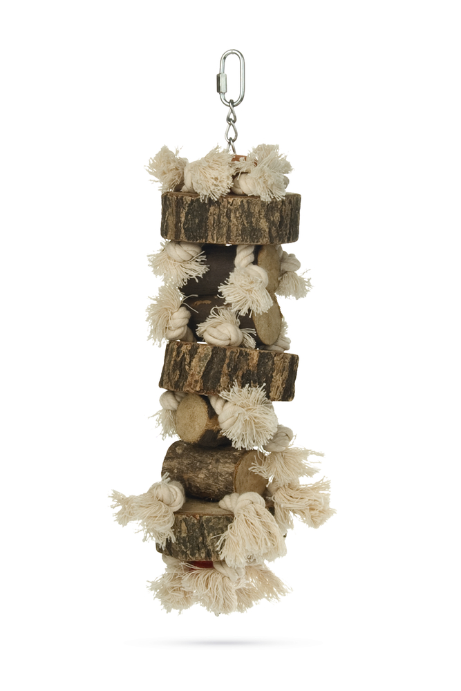 BEEZTEES деревянная игрушка для птиц Lovebird Naturel 42cm