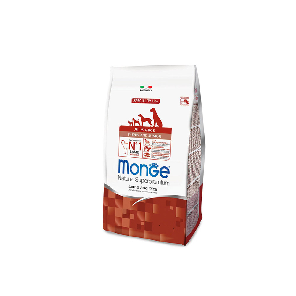 Cumpara  Hrană uscată - MONGE DRY DOG MINI PUPPY LAMB/RICE 2,5kg..