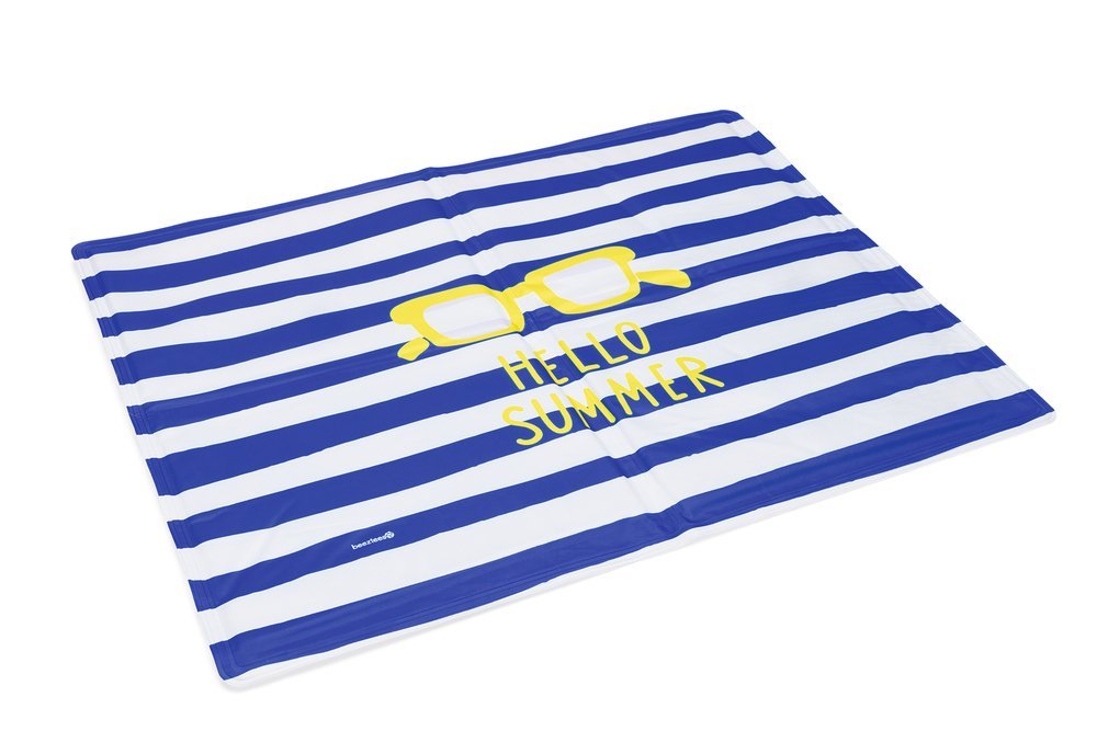 BZ Covoraș de răcire HELLO SUMMER Blue/White 65cm