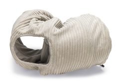 Tunel de joacă dublu BEEZTEES RIBBER L GRI 75x25cm