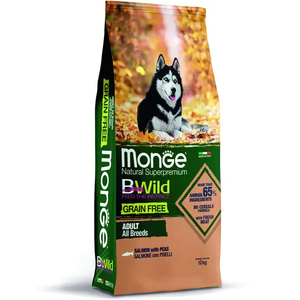 MONGE DRY BWILD Grain Free ADULT Sa..