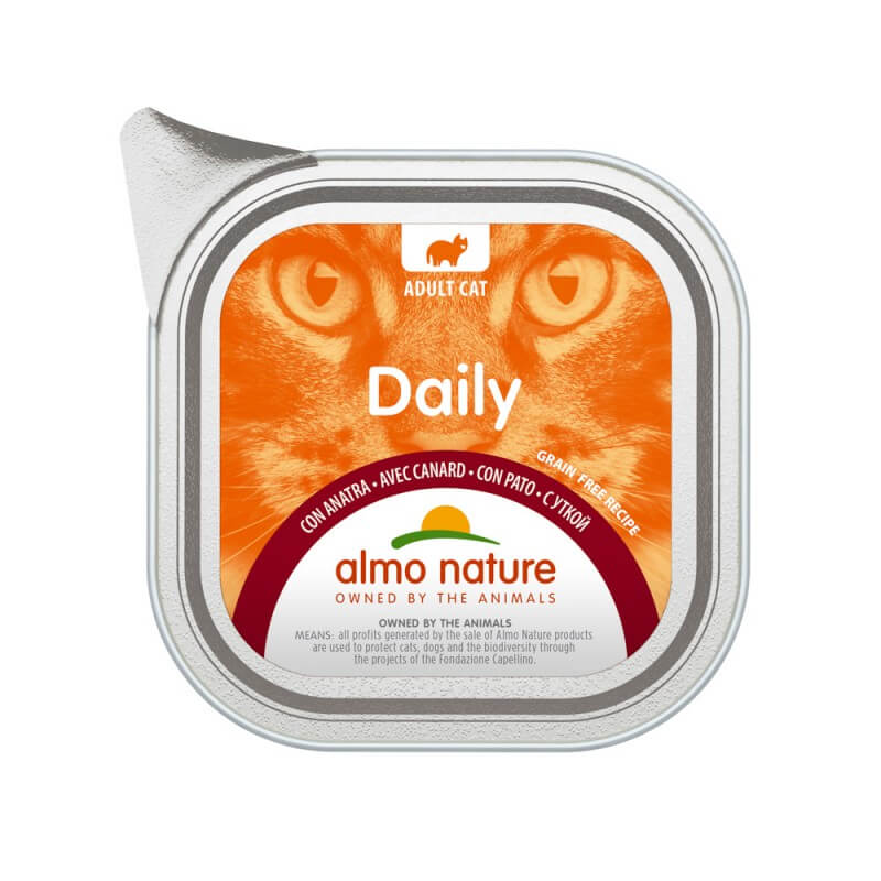 Cumpara  Hrană umedă - ALMO NATURE Cat DAILY ALU Duck 100g..